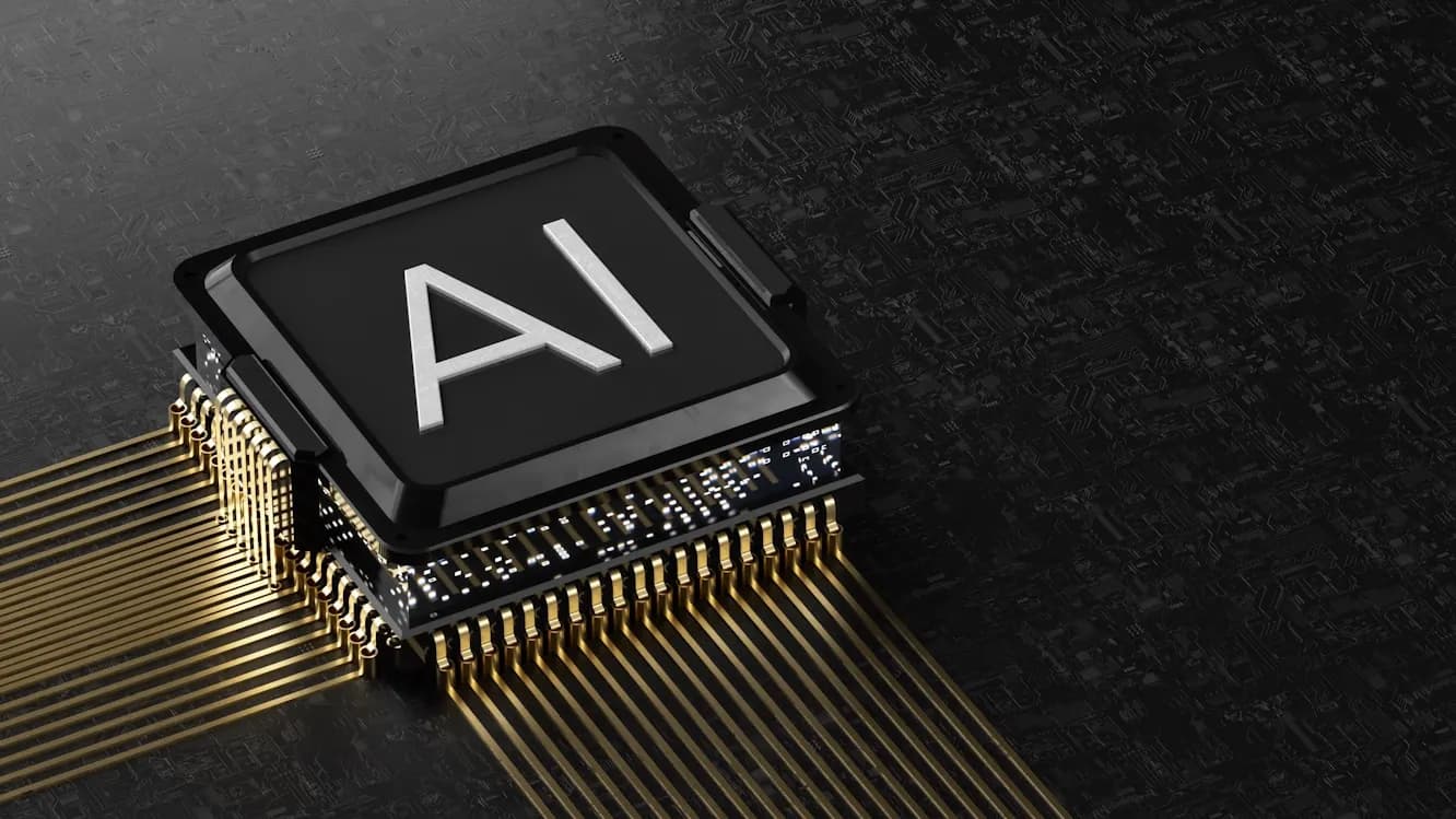 AI chip close-up